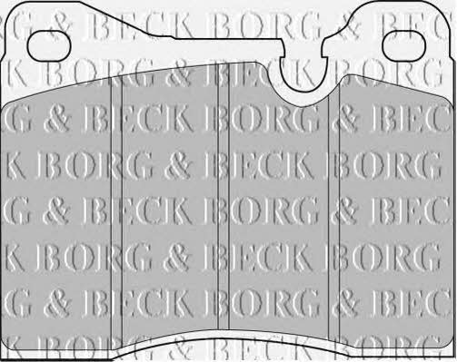 Borg & beck BBP1014 Brake Pad Set, disc brake BBP1014