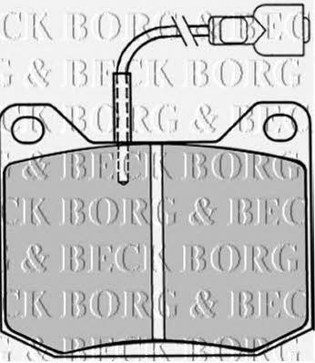 Borg & beck BBP1016 Brake Pad Set, disc brake BBP1016