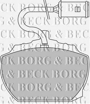 Borg & beck BBP1022 Brake Pad Set, disc brake BBP1022
