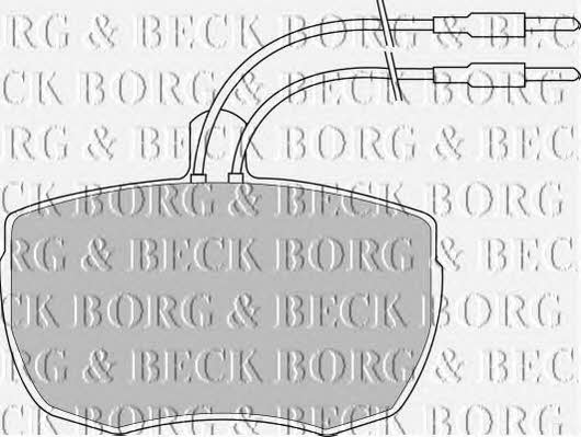 Borg & beck BBP1024 Brake Pad Set, disc brake BBP1024