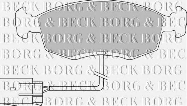 Borg & beck BBP1070 Brake Pad Set, disc brake BBP1070