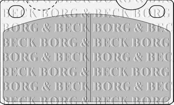 Borg & beck BBP1099 Brake Pad Set, disc brake BBP1099