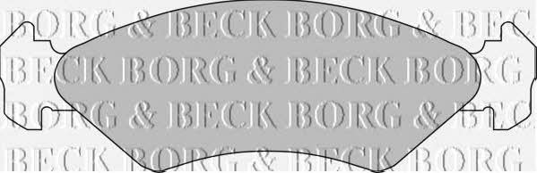 Borg & beck BBP1112 Brake Pad Set, disc brake BBP1112