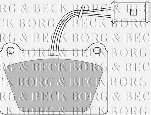 Borg & beck BBP1113 Brake Pad Set, disc brake BBP1113