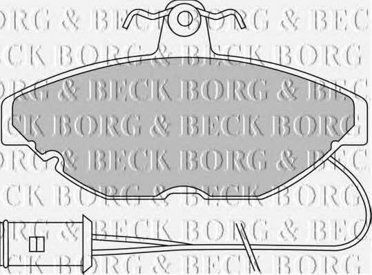 Borg & beck BBP1115 Brake Pad Set, disc brake BBP1115