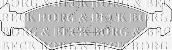 Borg & beck BBP1118 Brake Pad Set, disc brake BBP1118
