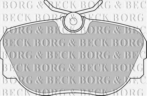 Borg & beck BBP1119 Brake Pad Set, disc brake BBP1119