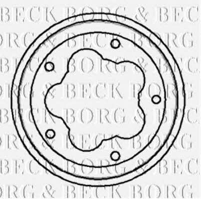 Borg & beck BBR7016 Brake drum BBR7016