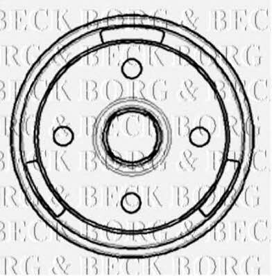 Borg & beck BBR7019 Rear brake drum BBR7019