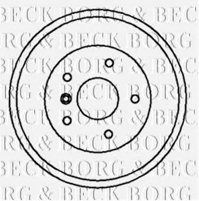 Borg & beck BBR7021 Rear brake drum BBR7021