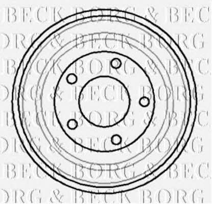 Borg & beck BBR7023 Brake drum BBR7023