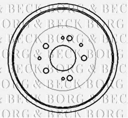Borg & beck BBR7039 Rear brake drum BBR7039