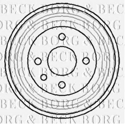 Borg & beck BBR7040 Rear brake drum BBR7040
