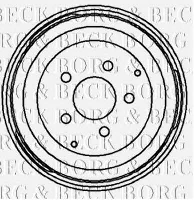 Borg & beck BBR7047 Rear brake drum BBR7047