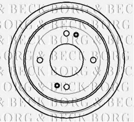 Borg & beck BBR7052 Rear brake drum BBR7052
