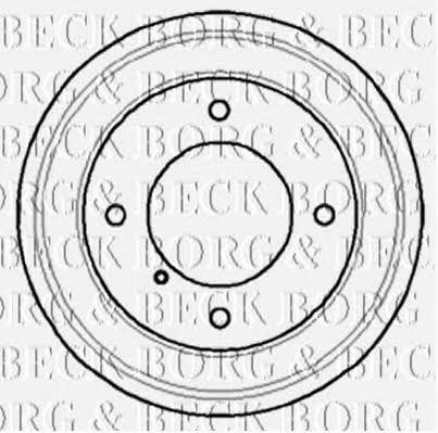 Borg & beck BBR7057 Rear brake drum BBR7057