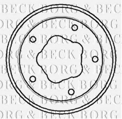 Borg & beck BBR7058 Rear brake drum BBR7058