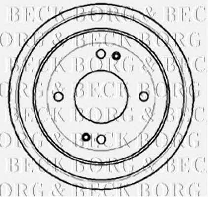 Borg & beck BBR7060 Rear brake drum BBR7060