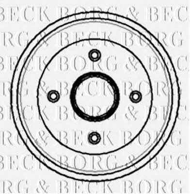 Borg & beck BBR7065 Rear brake drum BBR7065
