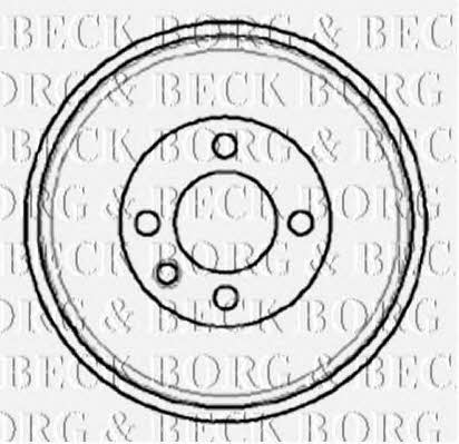 Borg & beck BBR7067 Brake drum BBR7067