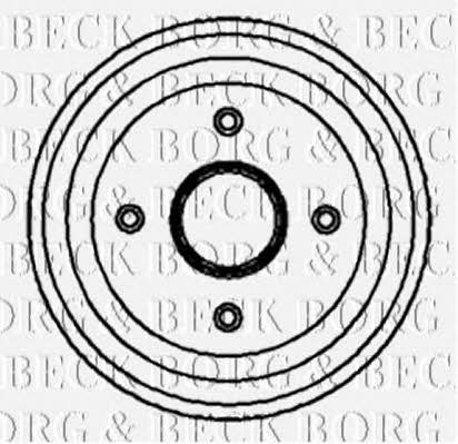 Borg & beck BBR7068 Rear brake drum BBR7068