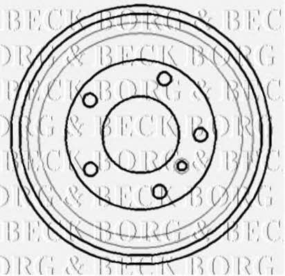 Borg & beck BBR7069 Rear brake drum BBR7069