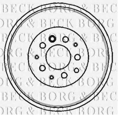 Borg & beck BBR7070 Rear brake drum BBR7070