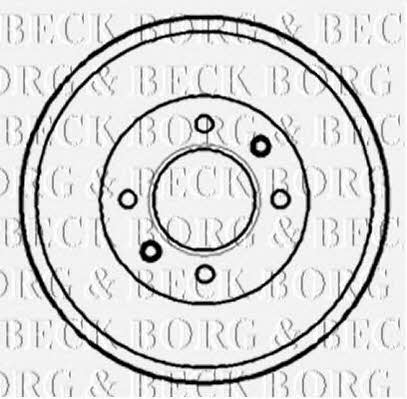 Borg & beck BBR7072 Rear brake drum BBR7072