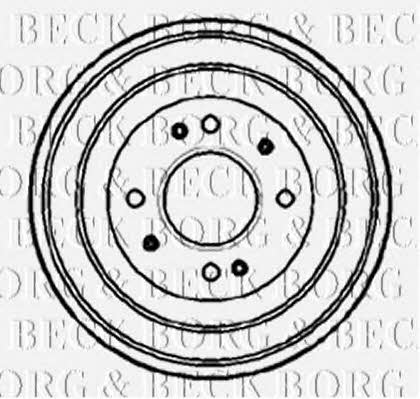 Borg & beck BBR7078 Rear brake drum BBR7078