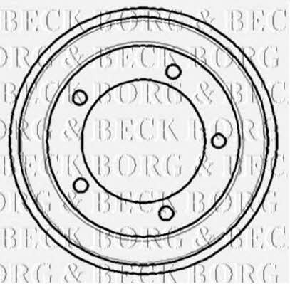 Borg & beck BBR7083 Rear brake drum BBR7083