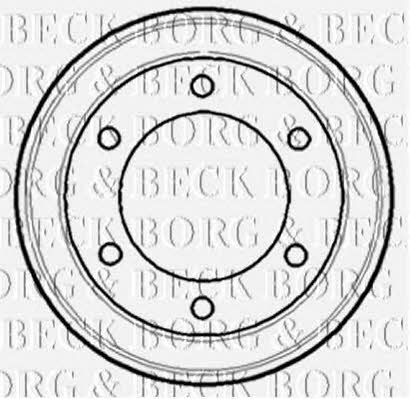 Borg & beck BBR7084 Rear brake drum BBR7084