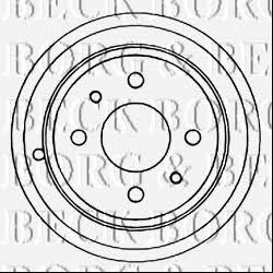 Borg & beck BBR7086 Rear brake drum BBR7086