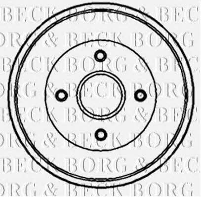 Borg & beck BBR7087 Rear brake drum BBR7087