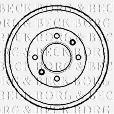 Borg & beck BBR7088 Rear brake drum BBR7088