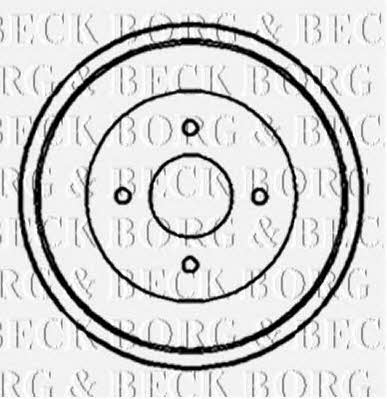 Borg & beck BBR7090 Rear brake drum BBR7090