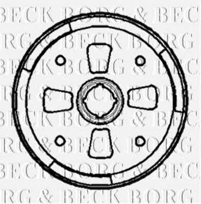 Borg & beck BBR7094 Rear brake drum BBR7094