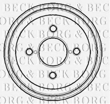Borg & beck BBR7095 Rear brake drum BBR7095
