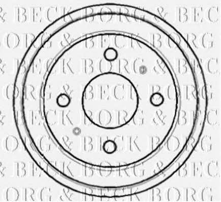 Borg & beck BBR7096 Brake drum BBR7096