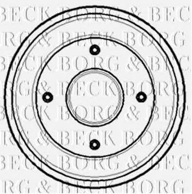 Borg & beck BBR7099 Rear brake drum BBR7099