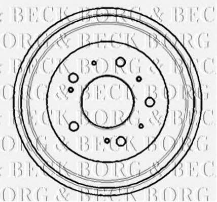 Borg & beck BBR7101 Rear brake drum BBR7101