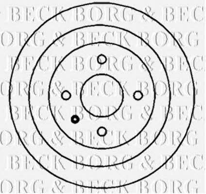 Borg & beck BBR7106 Brake drum BBR7106