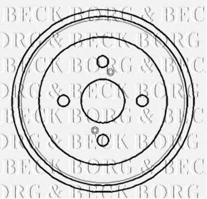 Borg & beck BBR7108 Rear brake drum BBR7108