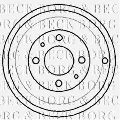 Borg & beck BBR7109 Rear brake drum BBR7109