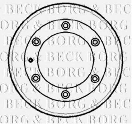 Borg & beck BBR7110 Brake drum BBR7110