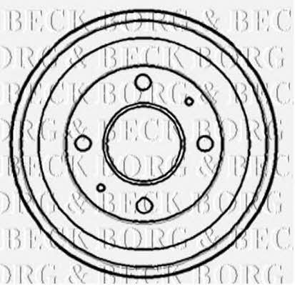 Borg & beck BBR7111 Brake drum BBR7111