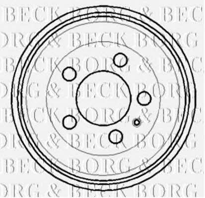 Borg & beck BBR7114 Rear brake drum BBR7114