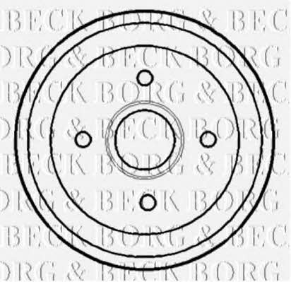 Borg & beck BBR7116 Rear brake drum BBR7116