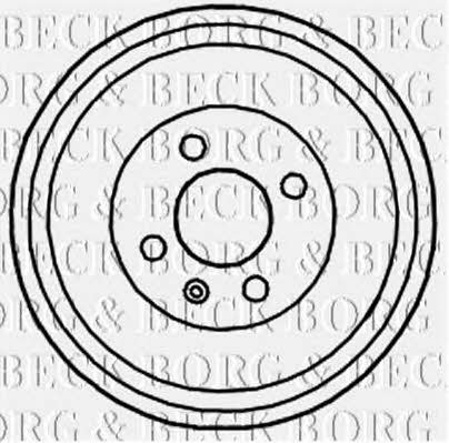 Borg & beck BBR7121 Rear brake drum BBR7121