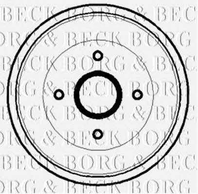 Borg & beck BBR7125 Rear brake drum BBR7125