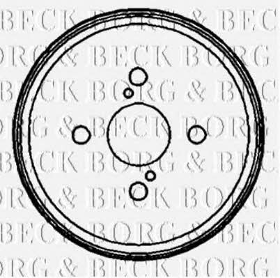 Borg & beck BBR7130 Rear brake drum BBR7130